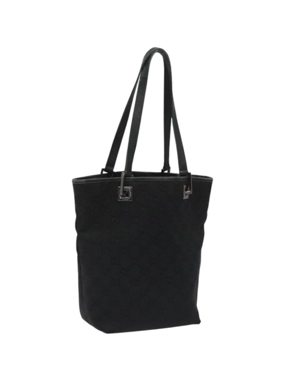 GUCCI GG Canvas Tote Bag Black 31244